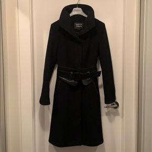 Mackage Belted Cashmere Wool Coat